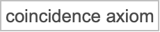 "coincidence axiom"