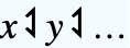 x⥑y⥑...
