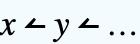 x↼y↼...