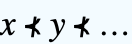 x⊀y⊀...