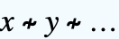 x≁y≁...