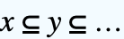 x subset= y subset= ...