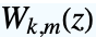 TemplateBox[{k, m, z}, WhittakerW]