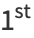 1^(st)