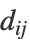 d_(ij)