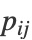 p_(ij)