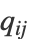 q_(ij)